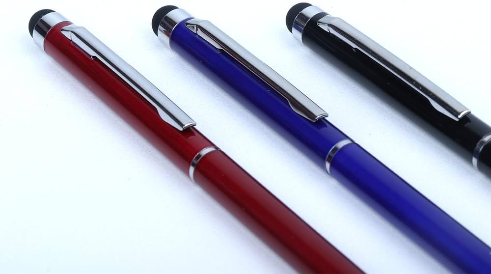 خودکار تبلیغاتی مشکی، آبی و قرمز